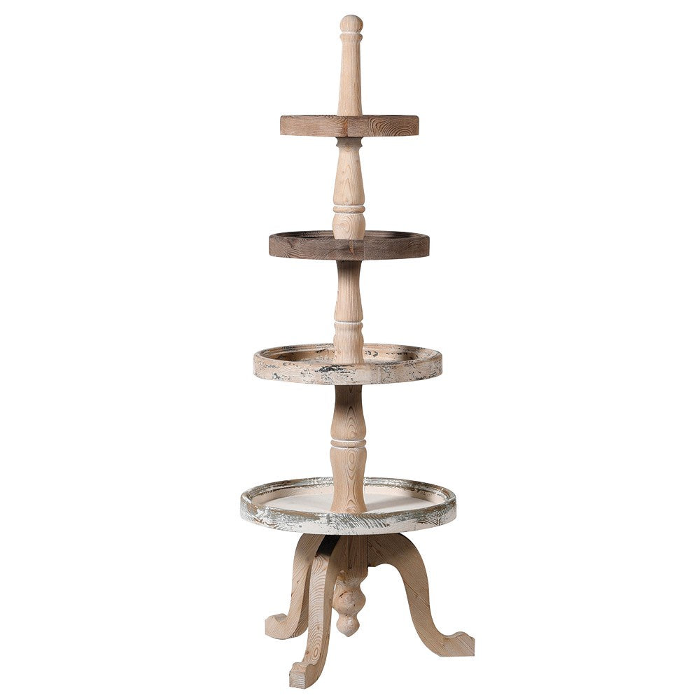 Distressed 4 Tier Round Stand – Cotswold Luxe