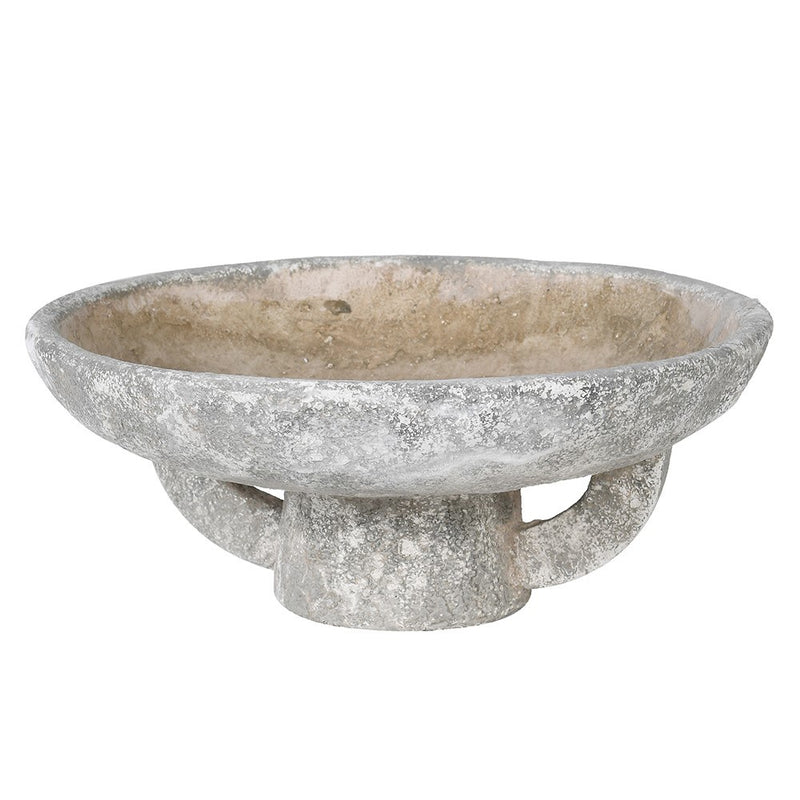 Distressed Cement Decorative Bowl