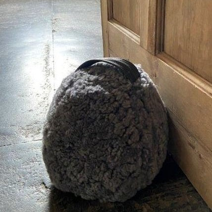 Sheepskin Doorstop