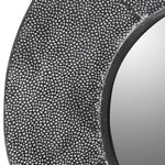 Textured Grey Round Wall Mirror