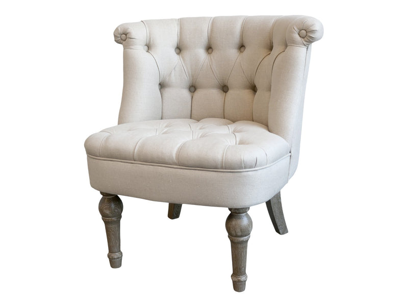 French Linen Armchair