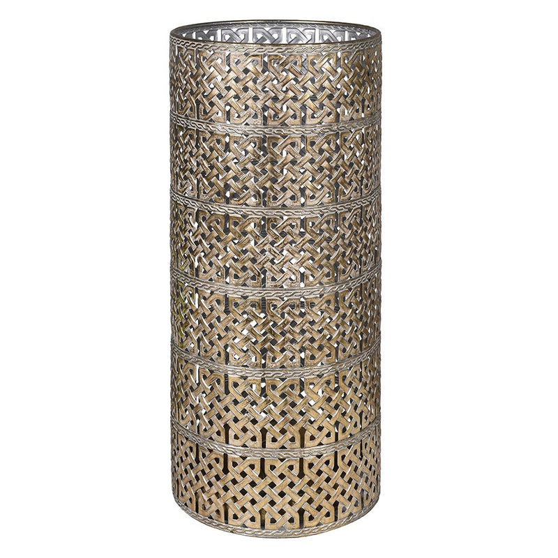 Gold Metal Lattice Umbrella Stand