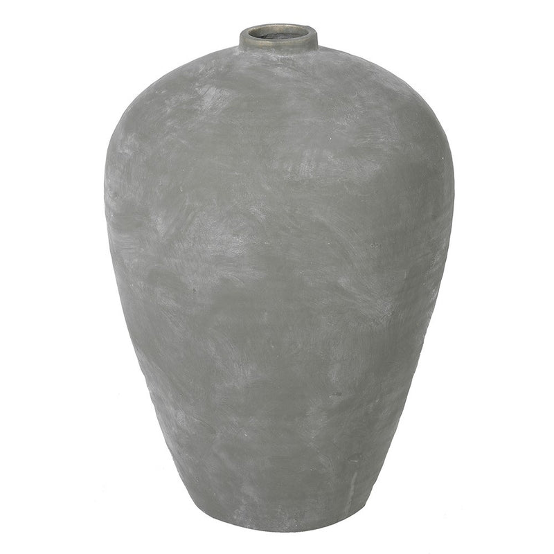 Grey Distressed Ceramic Vase