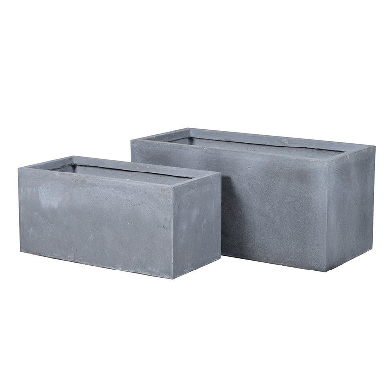 Oblong Grey Planters