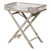 Grey Washed Bamboo Tray Table