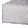Superking Soft Grey Stripe & Paisley Bedspread