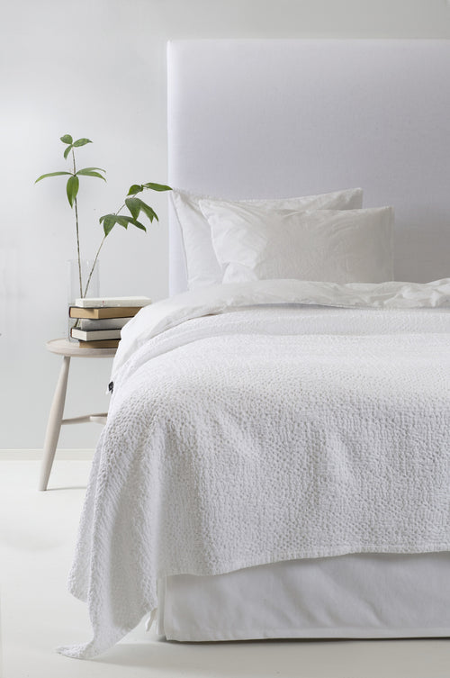 Himla Dani Bedspread White