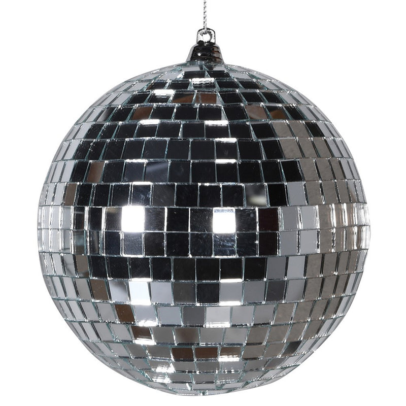 Silver Disco Ball Bauble