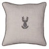 Linen Embroidered Stag Cushion
