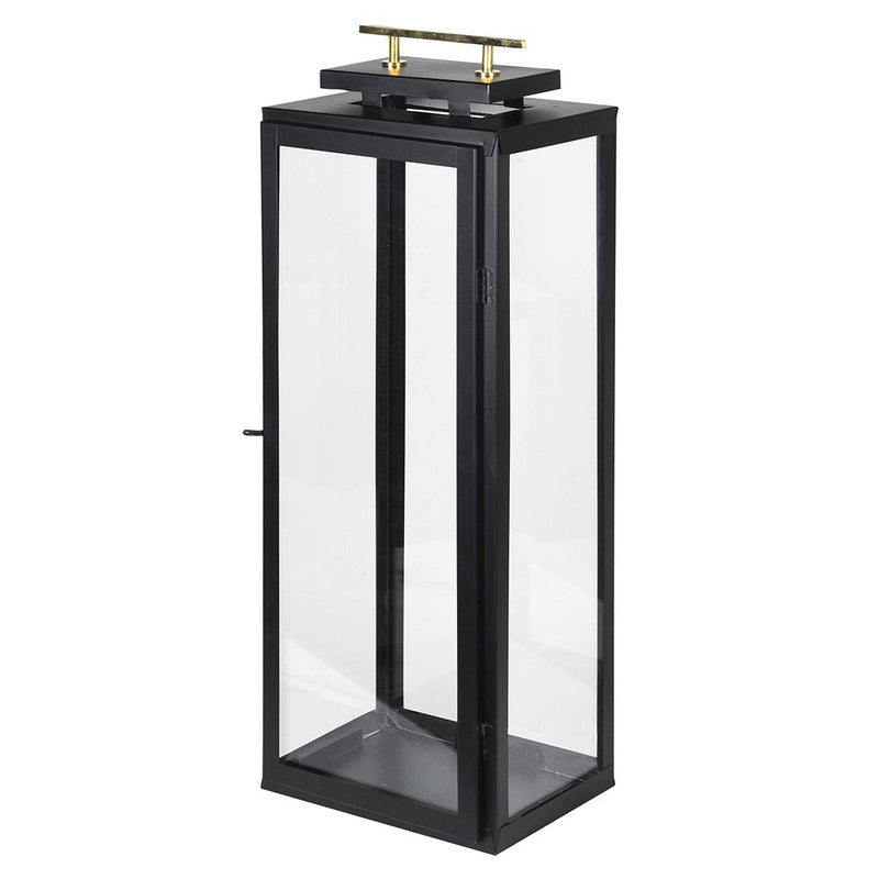 Modern Tall Black Lantern