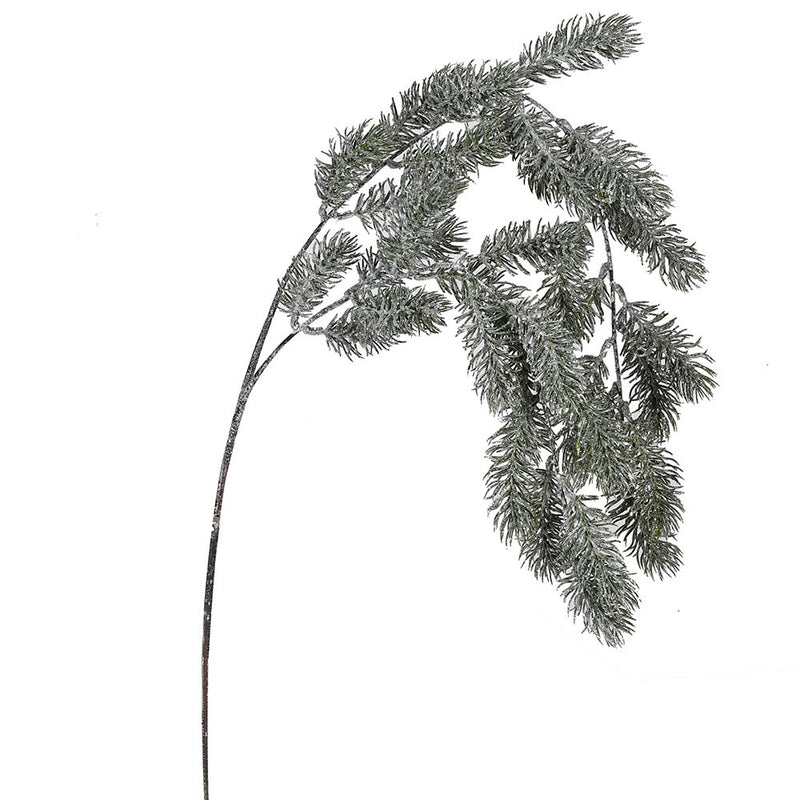 Faux Green Pine Willow Spray