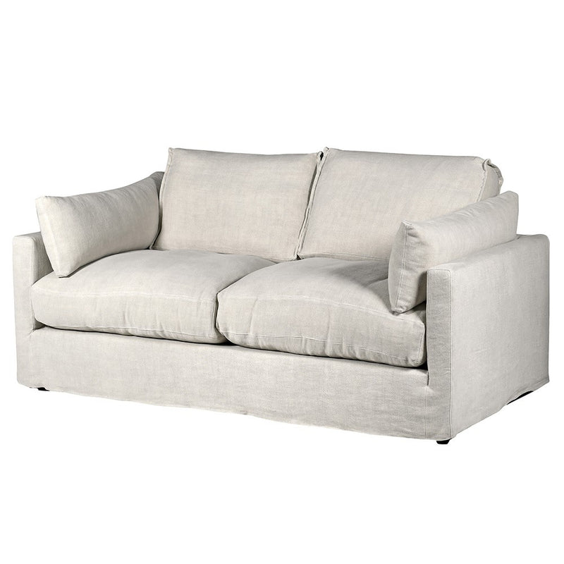 Natural Linen 2 Seater Sofa
