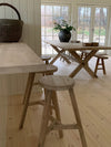 Natural Old Door Cross Dining Table