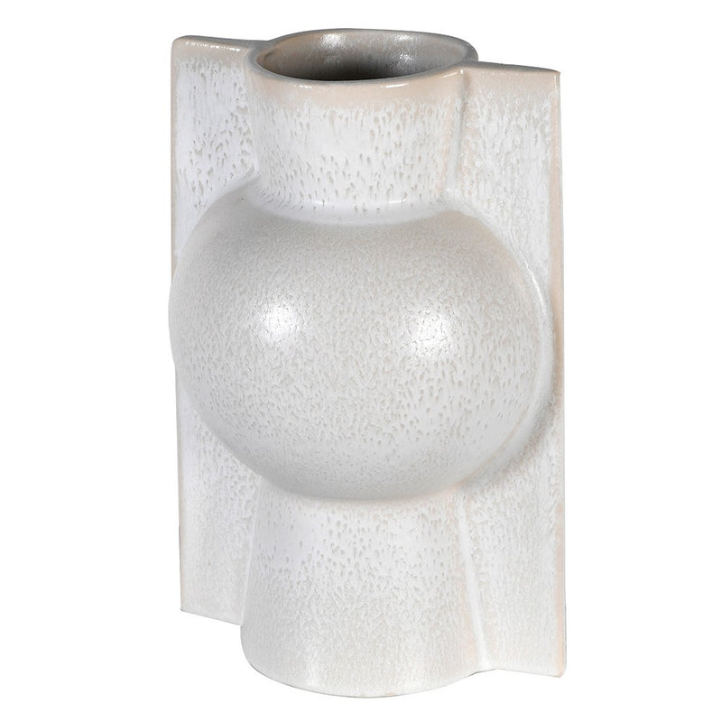 Off White Ceramic Bubble Vase