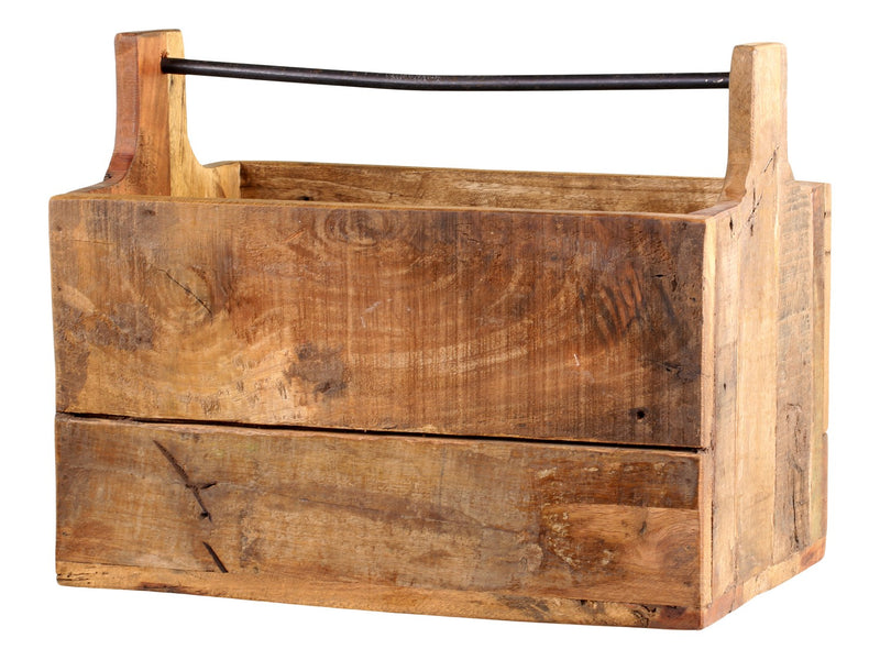 Old Open Wooden Storage Box
