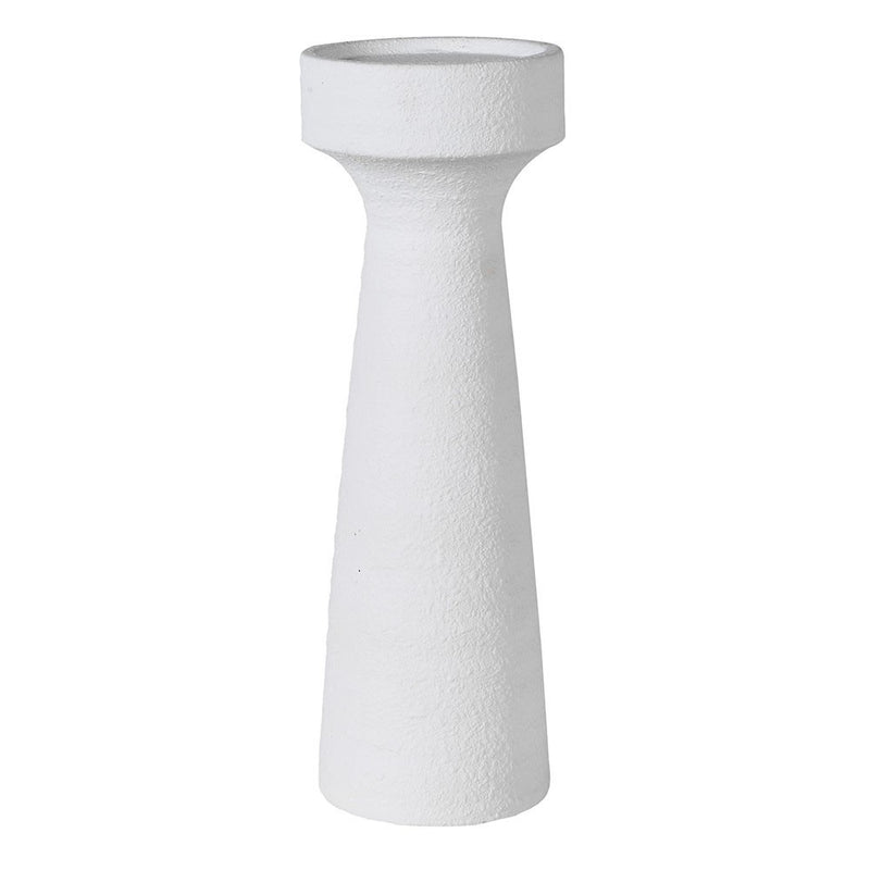 Plaster Effect Tall Candle Holder