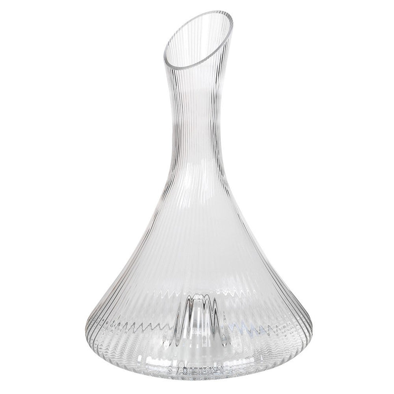 Ribbed Glass Carafe