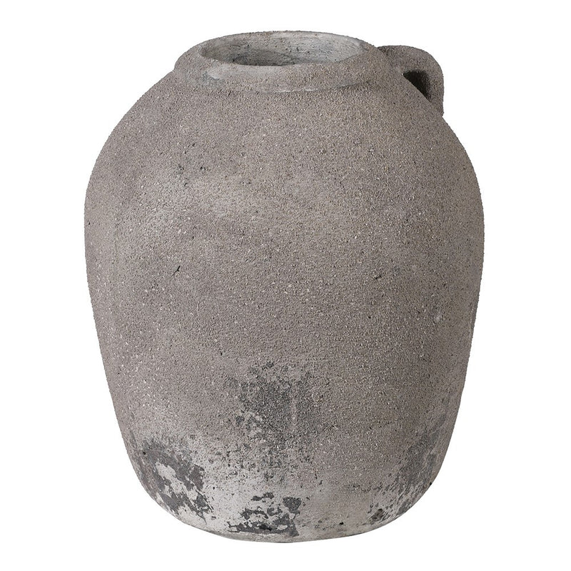Rustic Grey Handle Vase
