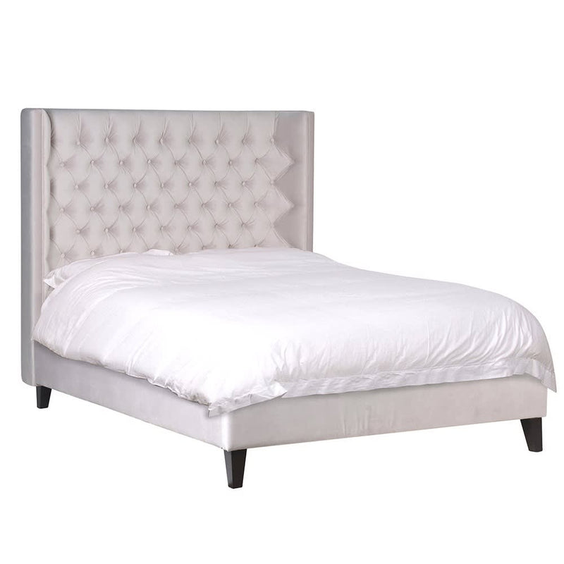 Mickleton Button Velvet Bed