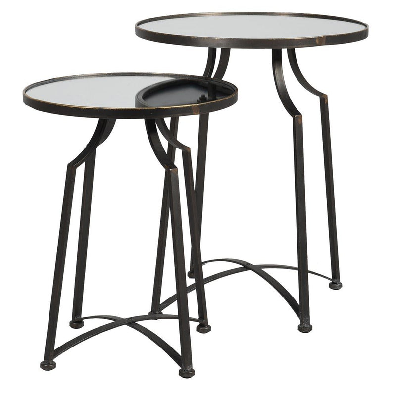 Set Of 2 Mirrored Tables