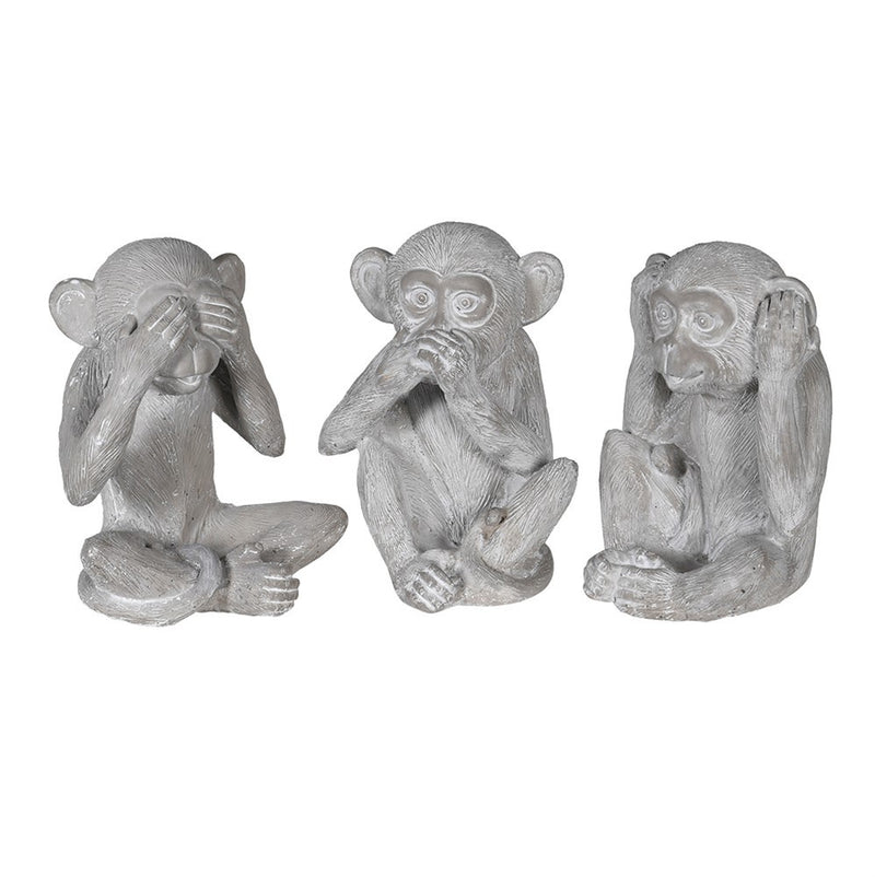 Set Of 3 Cheeky Monkeys