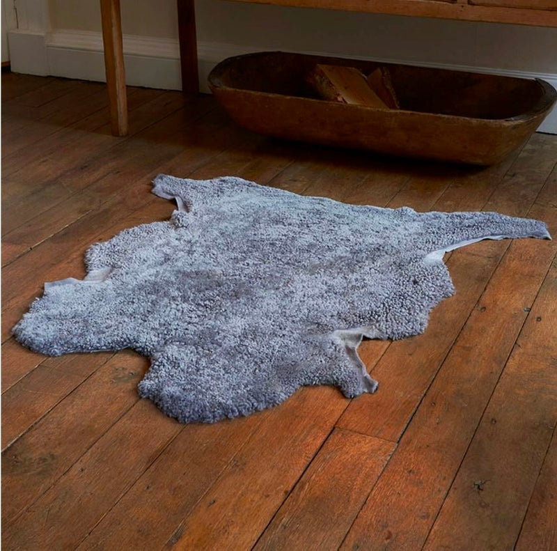 Silver Swedish Sheepskin Rug