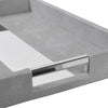 Set Of 2 Silver Trim Shagreen Trays