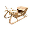 Large Distressed Wooden Sleigh