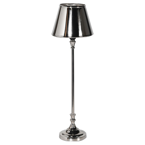 Slim Nickel Table Lamp