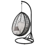 Swinging Black Garden Egg Chair
