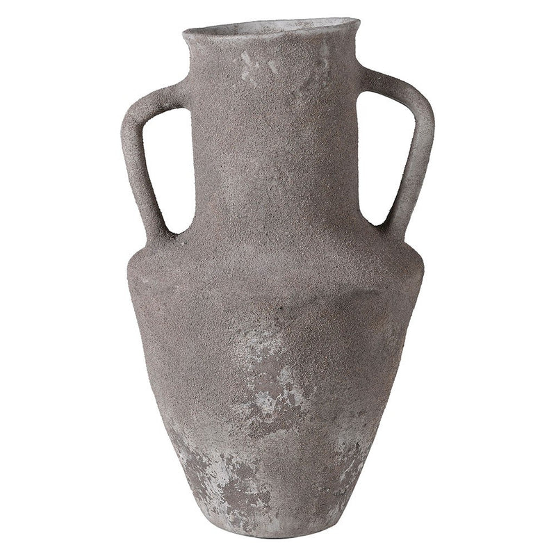 Textured Terracotta Handle Vase