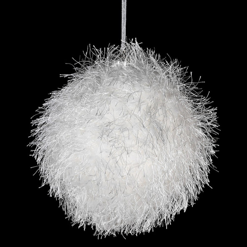 White Fluffy Bauble