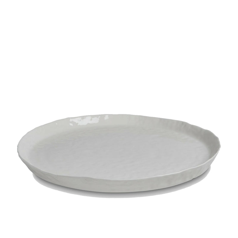 White Ceramic Artisan Serving Platter