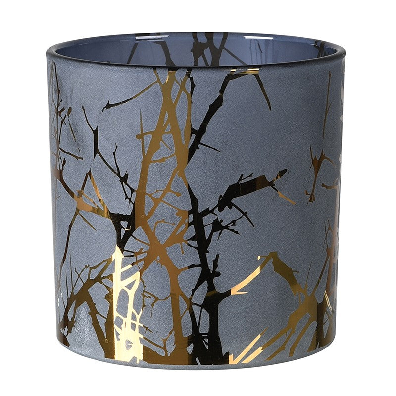 Gold twig candle holder