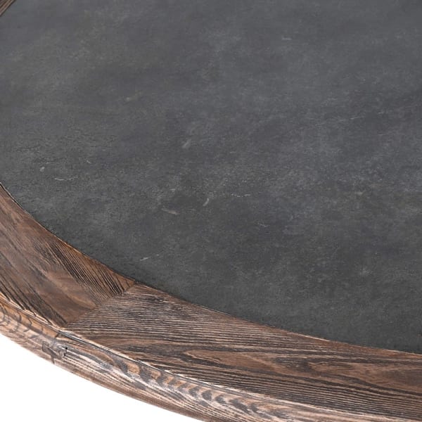 Round Zinc Top Dining Table
