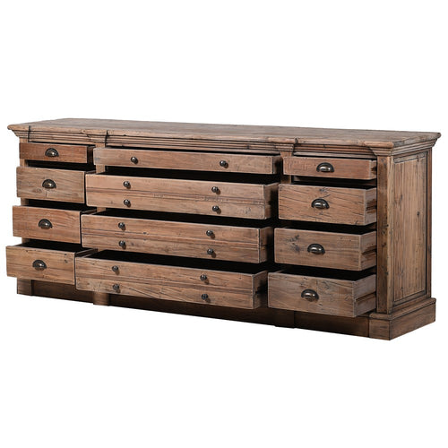 Old Weathered Pine Drawer Chest