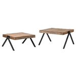 Set Of 2 Reclaimed Oak Coffee Tables