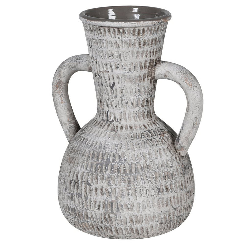 Rustic Mottled Handle Vase