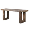 Rustic Chunky Wooden Console Table