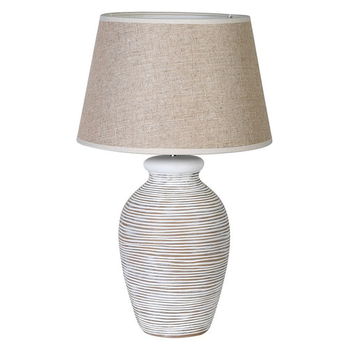 Textured washed table lamp