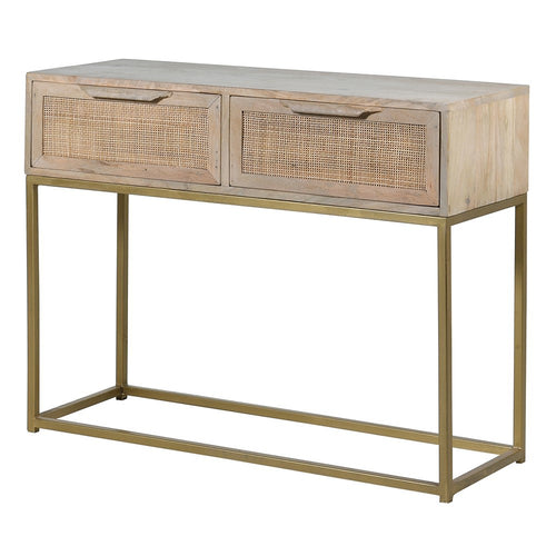 Mango And Cane 2 Drawer Console Table