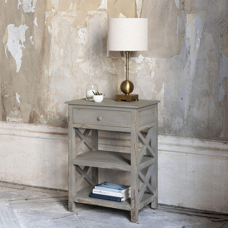 Two Shelf Bedside Table Cotswold Luxe