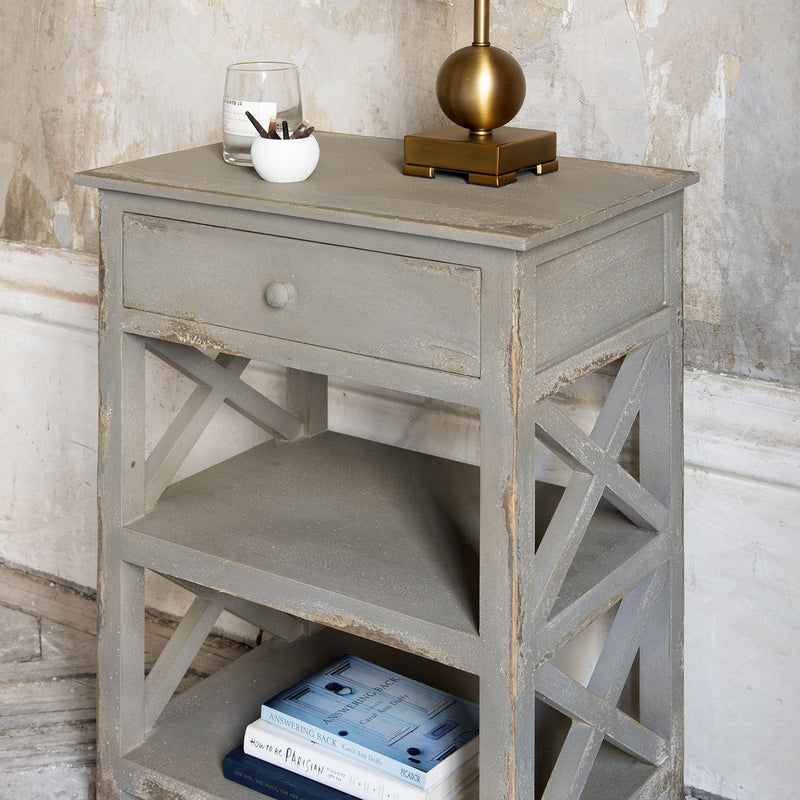 Two Shelf Bedside Table