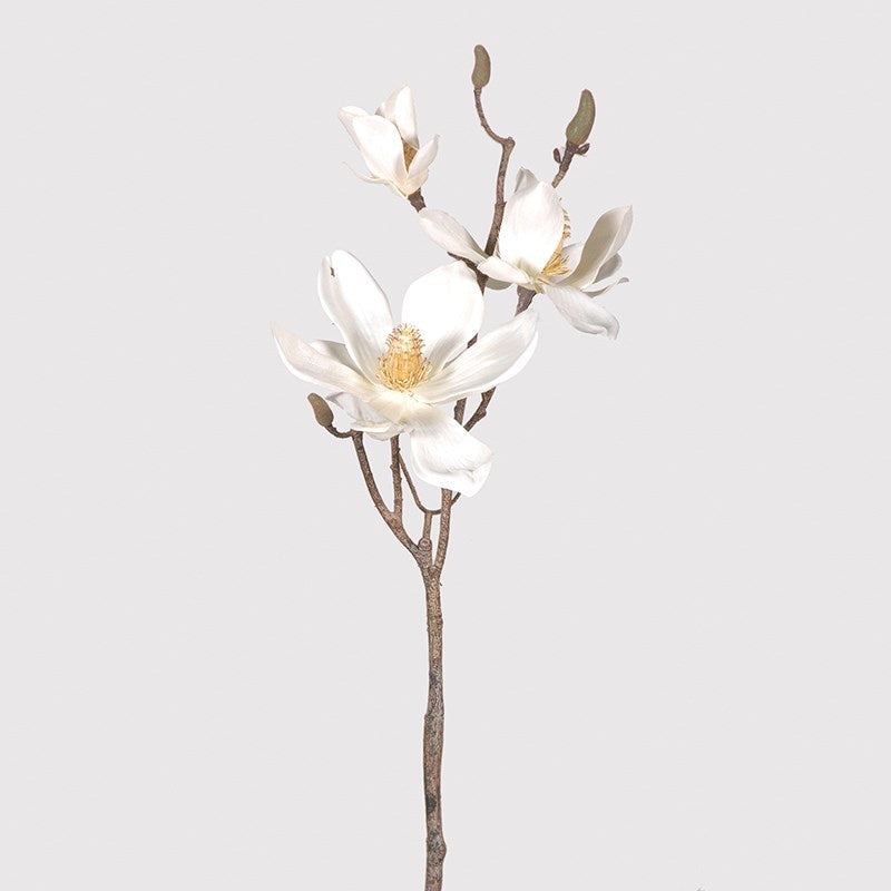 Cream Magnolia Branch Spray