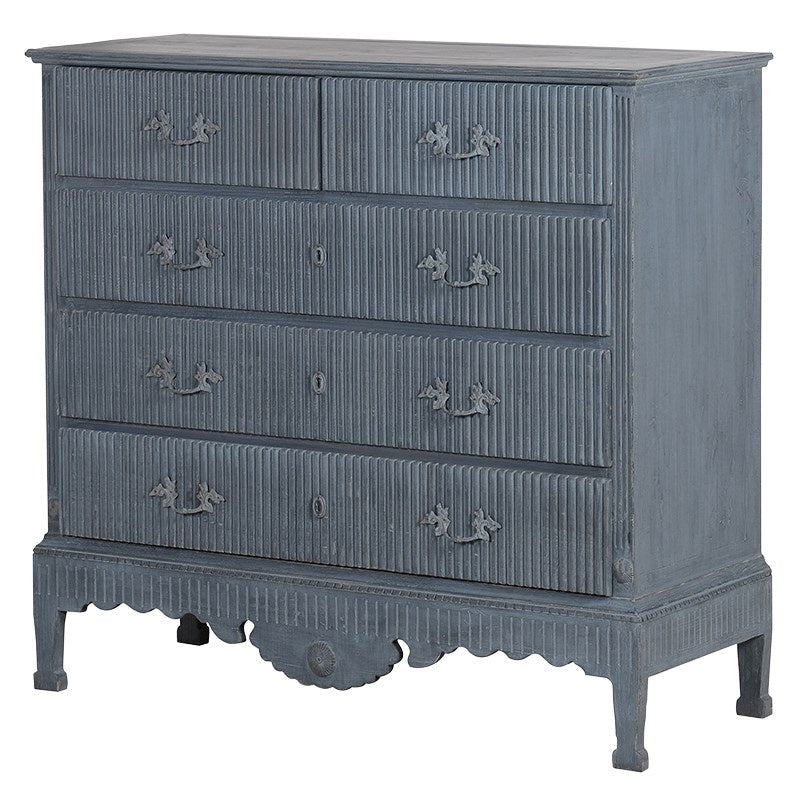 Washed Blue Chest Of Drawers