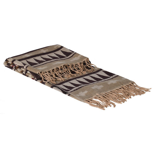 Soft Aztec Patterned Throw