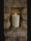 Uyuni 10x10cm Led Ivory Candle