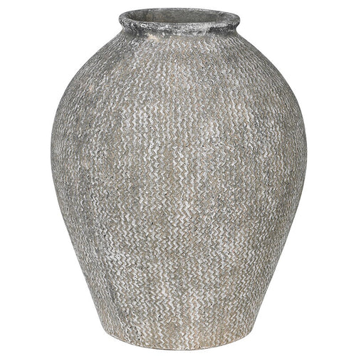 large textured woven vase