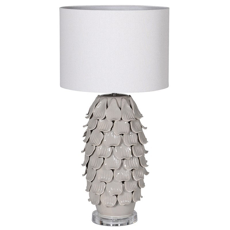 Grey petal lamp