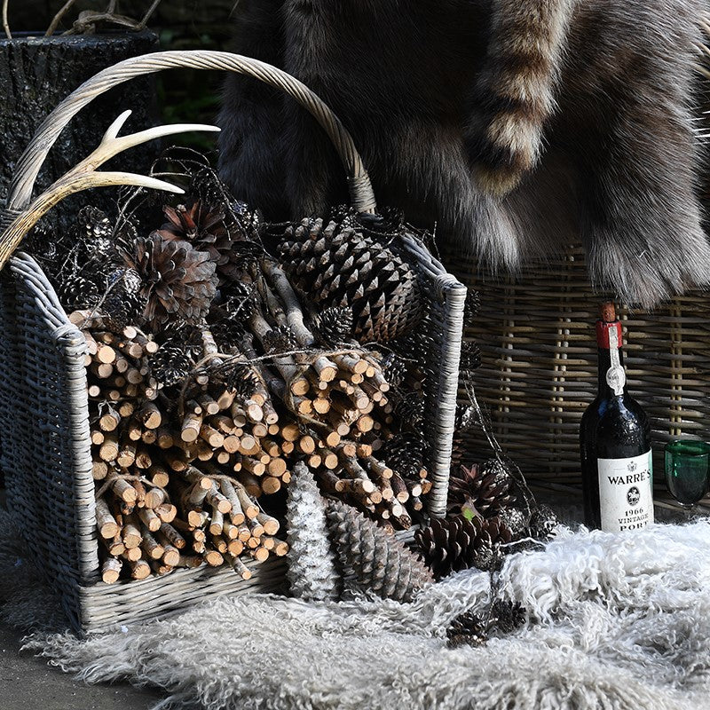 Willow log basket